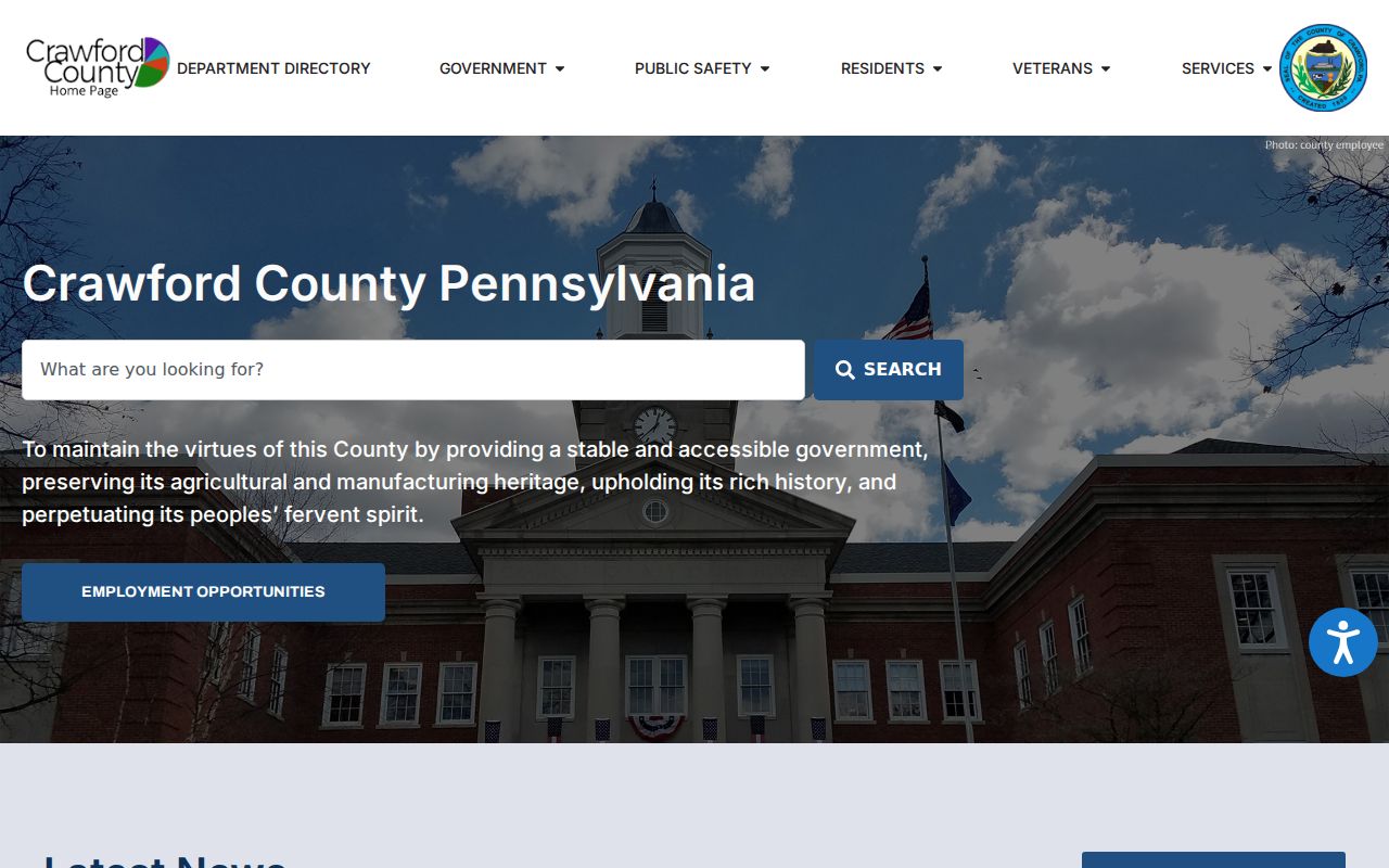 Crawford County government department hub