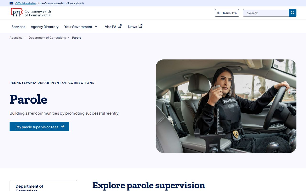 Pennsylvania parole resources for Crawford County state supervision questions